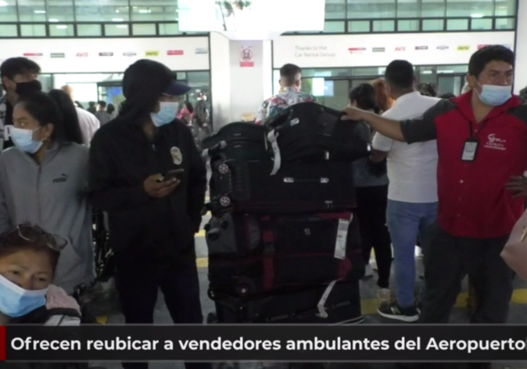 DGAC ofrece reubicar a vendedores ambulantes del Aeropuerto