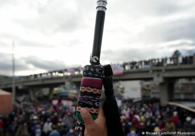 Disuelven protesta indígena contra minera suiza en Guatemala