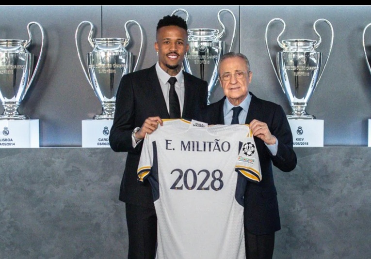 Eder Militao renovó con el Real Madrid hasta el 2028