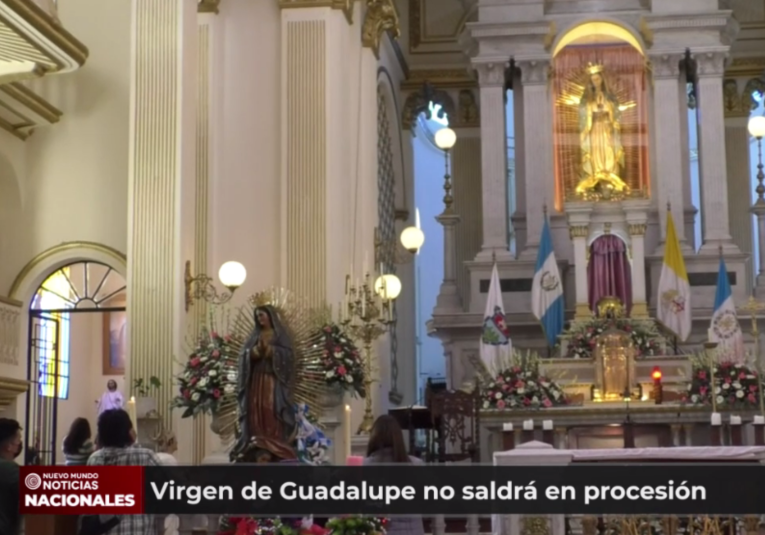 El ministerio de Salud no autorizó la salida de la procesión de la Virgen de Guadalupe