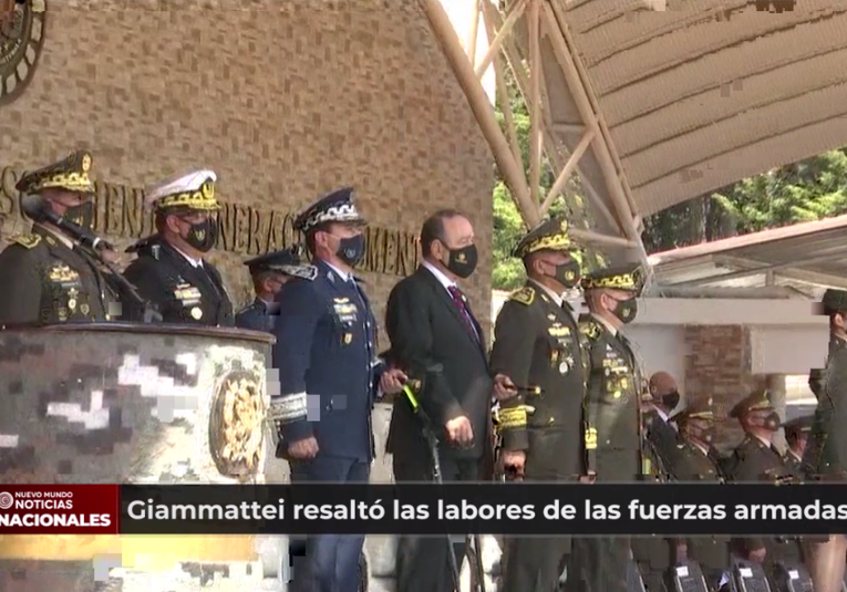 Giammattei resaltó las labores de las fuerzas armadas