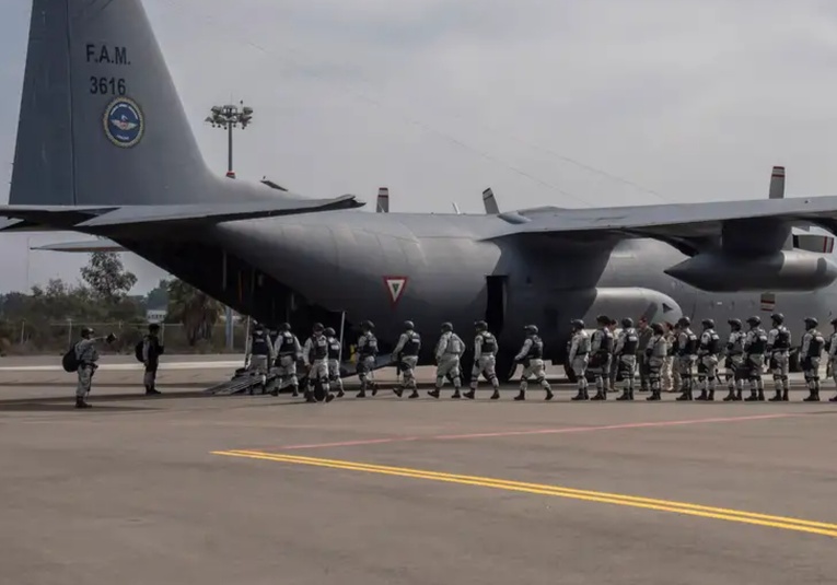 Guardia Nacional de México ya vigila la frontera con EE.UU.