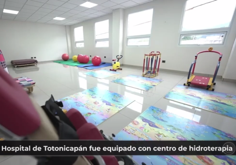 Hospital de Totonicapán fue equipado con centro de hidroterapia