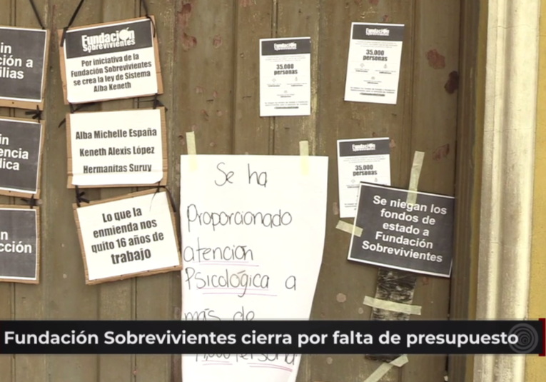 La fundación 'Sobrevivientes' dejará de funcionar el próximo año por falta de presupuesto