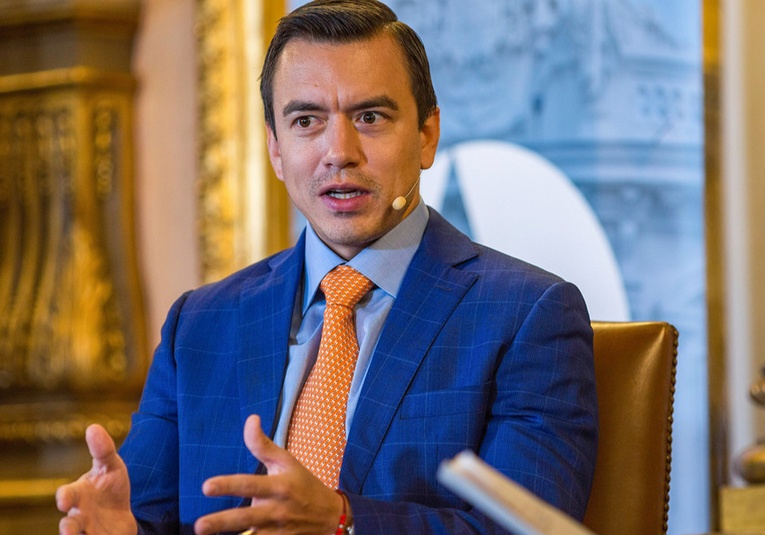 Noboa rendirá su informe a la Nación con movilización en las calles de Ecuador