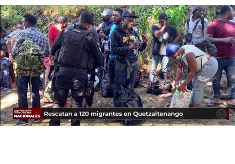 Rescatan a 120 migrantes en Quetzaltenango