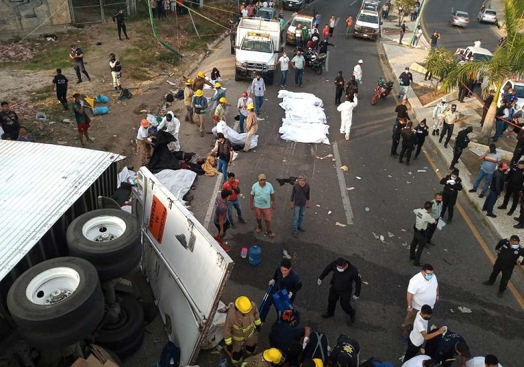 Sube a 43 número de guatemaltecos muertos en accidente de México