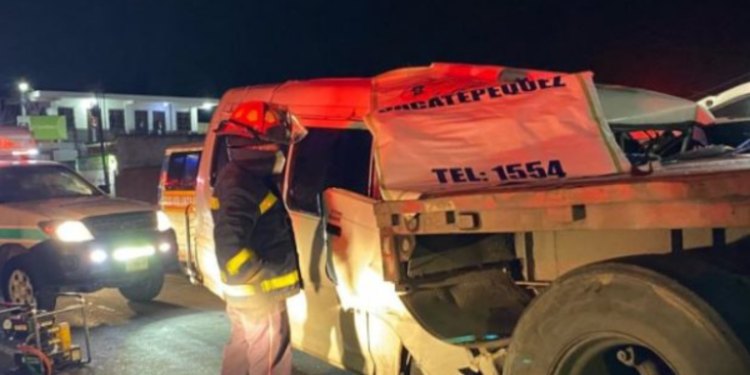 3 fallecidos y 2 heridos en accidente de transito