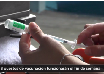 8 puestos de vacunación funcionarán el fin de semana