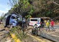 Accidente de microbús deja a diez heridos en ruta Interamericana
