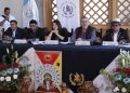 Alcaldes de San Marcos solicitan mejoramiento de red vial al Presidente Arévalo durante gira de trabajo
