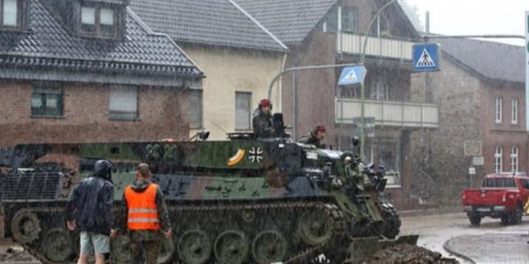 Alemania declara la alarma militar por catástrofe