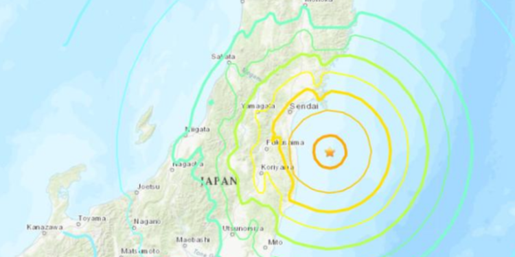 Alerta de tsunami en Fukushima tras sismo de magnitud 7,3