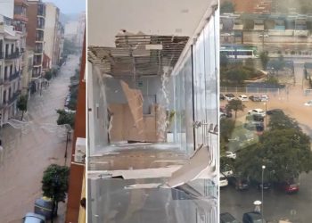 Alerta roja en España por la nueva DANA: hospitales inundados y carreteras cortadas