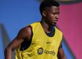 Ansu Fati se lesiona en un entrenamiento con el Barça