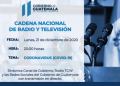 Anuncian Cadena Nacional