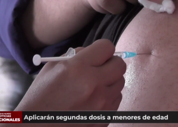 Aplicarán segunda dosis a menores de edad