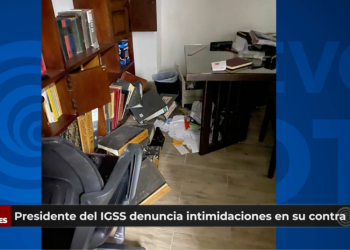 Ataque a oficinas del presidente del IGSS