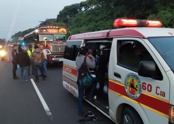 Ataque armado en autobús extraurbano deja dos muertos y cuatro heridos en Palín-Escuintla