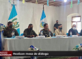 Autoridades y comunitarios de Sololá realizan la tercera mesa de diálogo