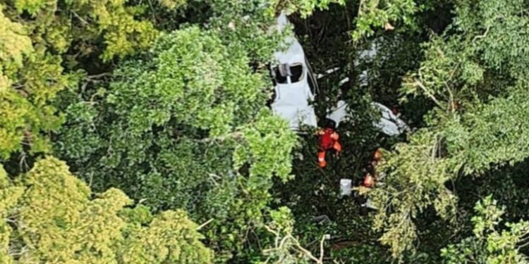 Avioneta reportada como desaparecida es localizada en el volcán de Agua