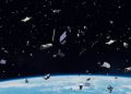 Basura espacial en la órbita de la Tierra pesa más que un tren cargado de 70 vagones