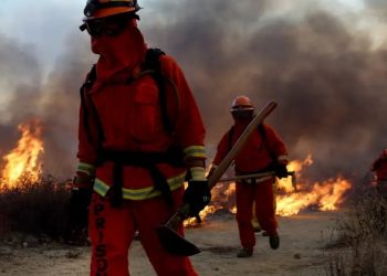 Bomberos intentan contener nuevo incendio en Los Ángeles