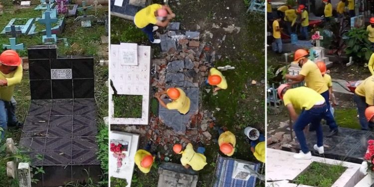 Bukele enví­a a pandilleros presos a destruir tumbas con sí­mbolos de la Mara Salvatrucha