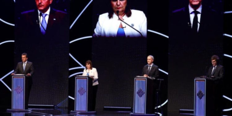 Candidatos presidenciales de Argentina protagonizan debate candente previo a las elecciones