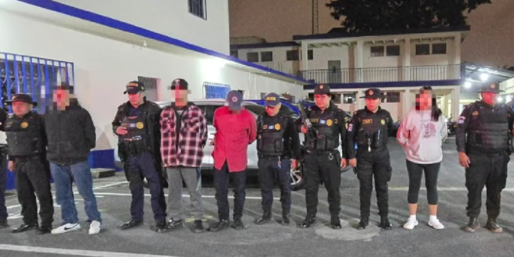 Capturan a siete presuntos sicarios en Fraijanes antes de cometer atentados