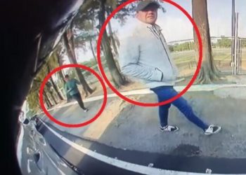 Capturan en video a dos hombres armados asaltando cerca de Campo Marte: Víctima registra el robo