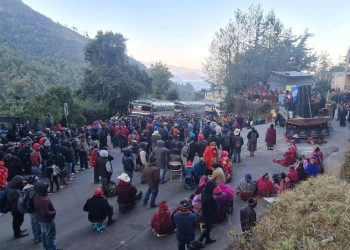Carreteras continúan paralizadas por bloqueos de 48 Cantones de Totonicapán