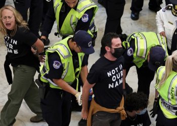 Cientos de detenidos en una protesta propalestina en el Capitolio de EE.UU.