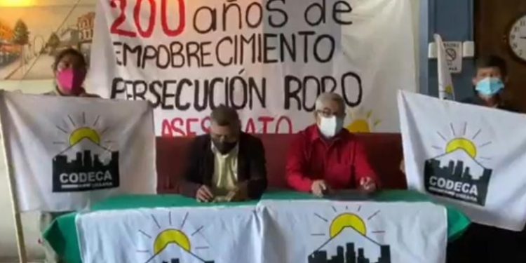 CODECA anuncia marchas pací­ficas en el paí­s