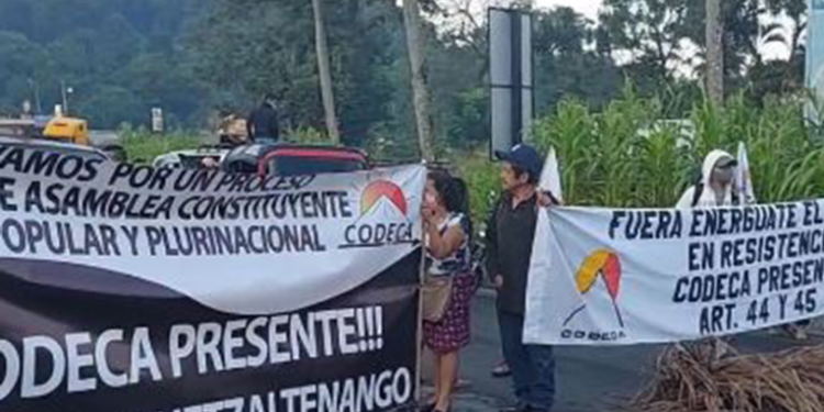 CODECA sigue manifestaciones por segundo día consecutivo