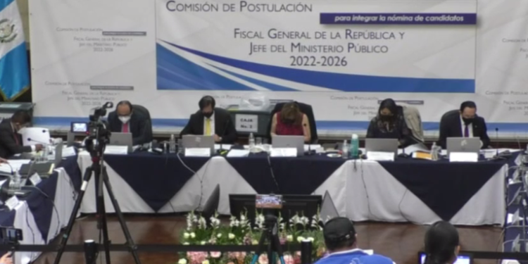 Comisión de Postulación descarta a los primeros tres aspirantes a Fiscal General