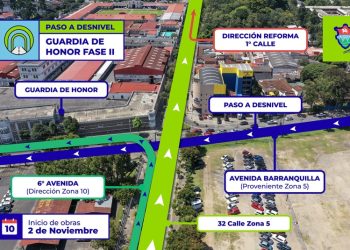 Comuna capitalina anuncia cierres y desví­os en zona 10