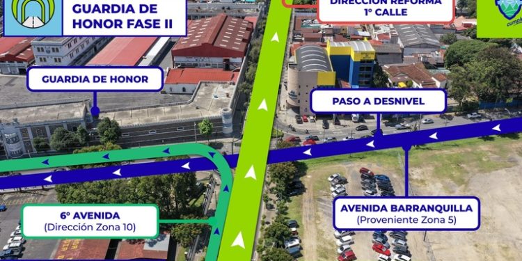 Comuna capitalina anuncia cierres y desví­os en zona 10
