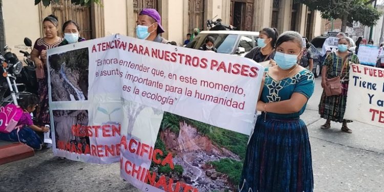 Comunidades de Chinautla protestaron en contra de actividades extractivas