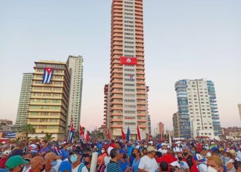 Concentración en La Habana a favor del gobierno