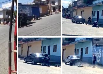 Conductor de vehí­culo arrolló a su acompañante y a un policí­a