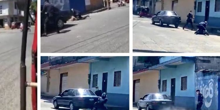 Conductor de vehí­culo arrolló a su acompañante y a un policí­a