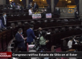 Congreso ratifica Estado de Sitio en el Estor