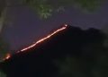 CONRED declara alerta roja por incendio en el volcán de agua