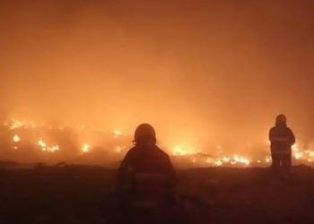 Conred informa: Mitigación exitosa del 50% del incendio en Villa Nueva