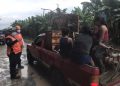 CONRED realiza evacuaciones en el sector Calle Vieja, Río Bravo en Suchitepéquez