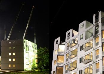 Constructora china completa un edificio de 10 pisos en menos de 29 horas