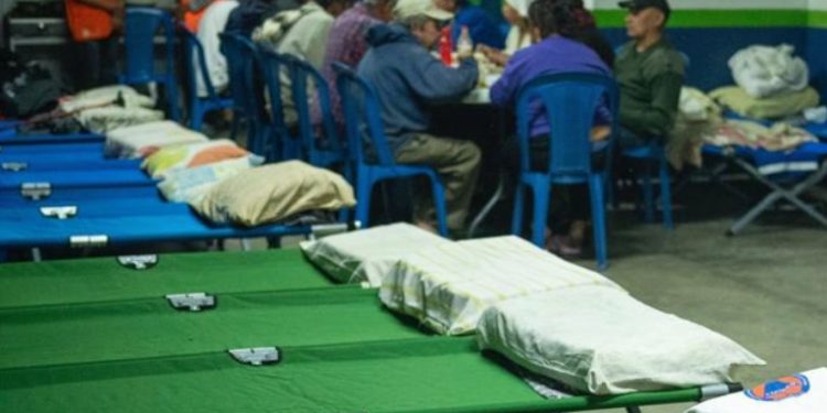 Coordinadora Nacional para la Reducción de Desastres habilita 2,600 albergues temporales ante bajas temperaturas