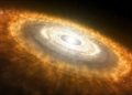 Descubren agua por primera vez en un disco de gas alrededor de una estrella muy caliente