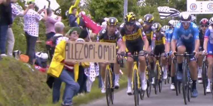 Detenida la aficionada que provocó una caí­da en la primera etapa del Tour